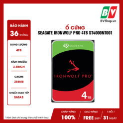 52.Ổ cứng Seagate IronWolf Pro 4TB ST4000NT001