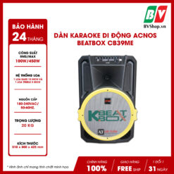 8. Dàn karaoke di động Acnos KBeatbox CB39ME